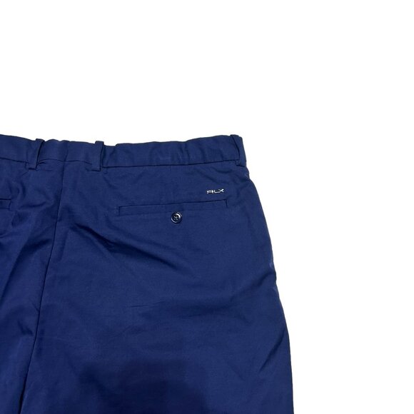 RLX Ralph Lauren Shorts Mens 40 Golf Performance Navy Blue Flat Front Stretch - Picture 3 of 7